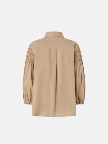 PINKO - Blusa 'PINKO BOUQUET BLUSA LIGHT COTTON BLUSA' en beige