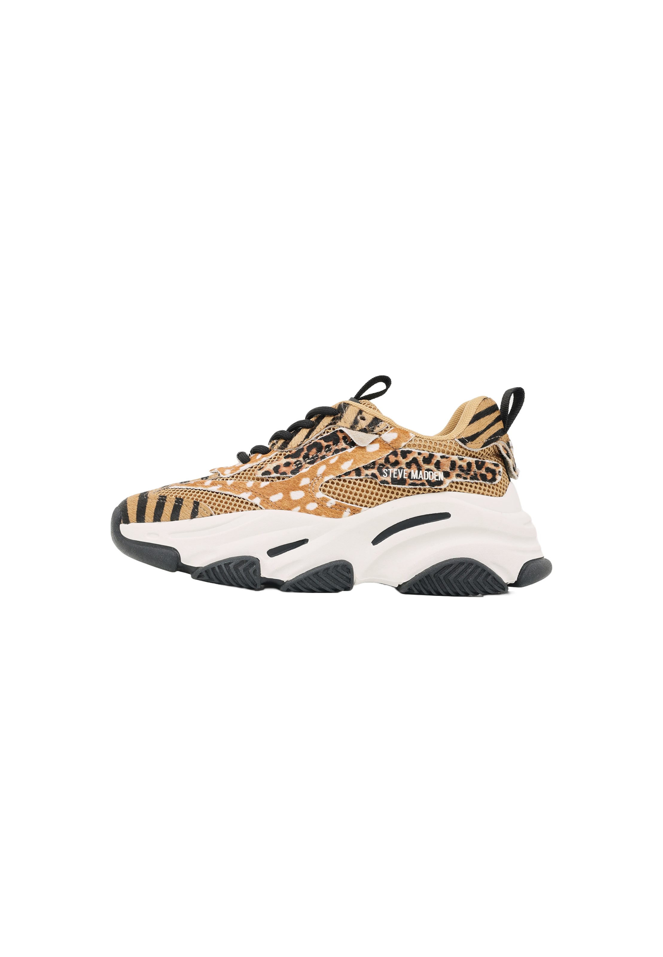 STEVE MADDEN Baskets basses 'Possessionl-E' en 36 en sable / pueblo / noir / blanc, Vue avec produit