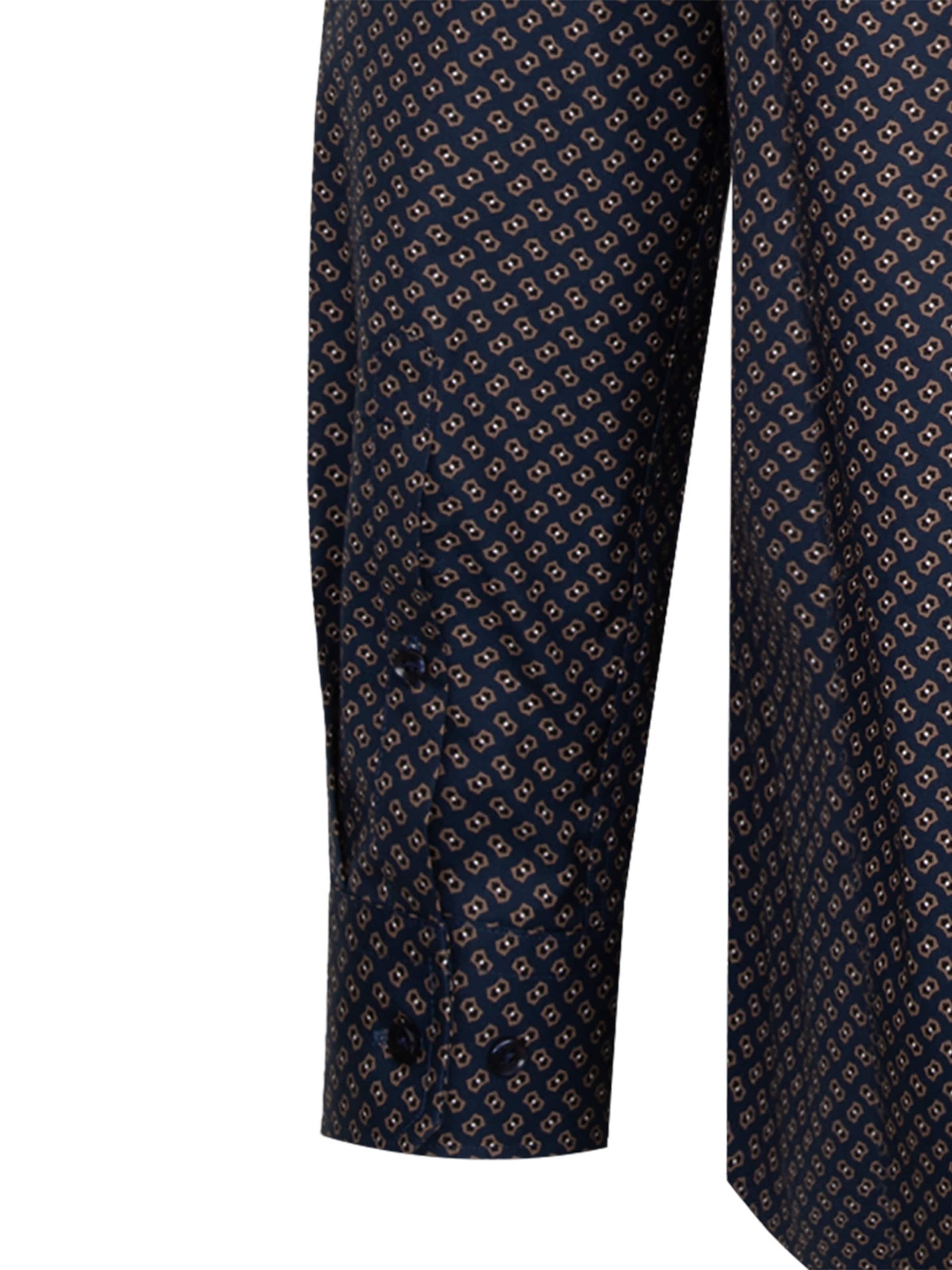 SEIDENSTICKER Regular fit Business Shirt 'Schwarze Rose' in Blue