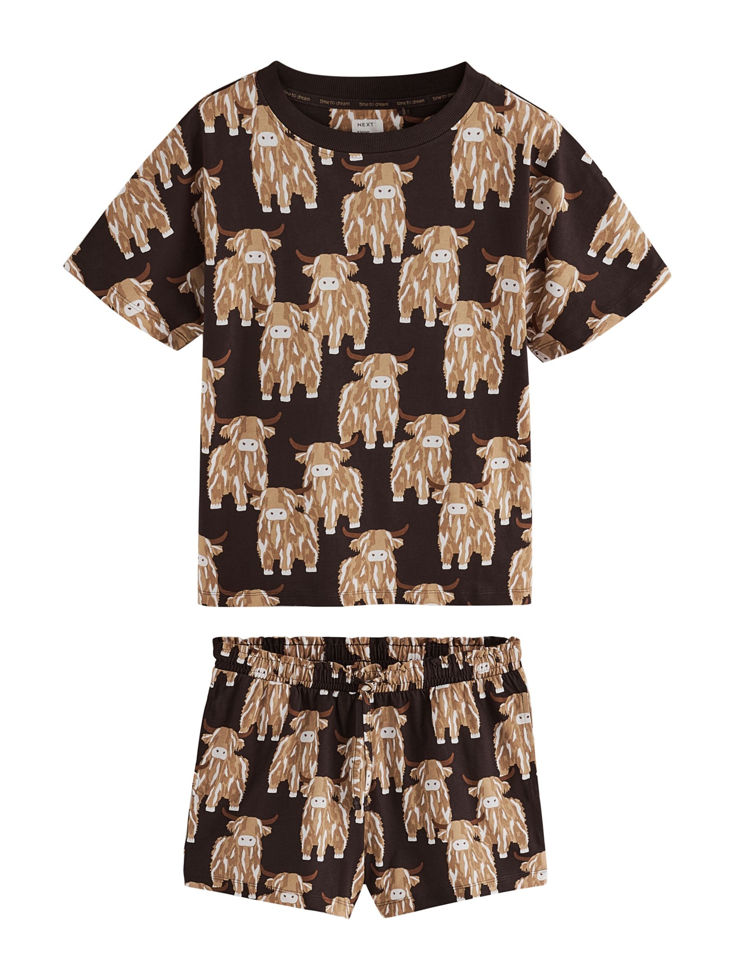 Next Pyjama en XS/Regular en chocolat, Vue avec produit