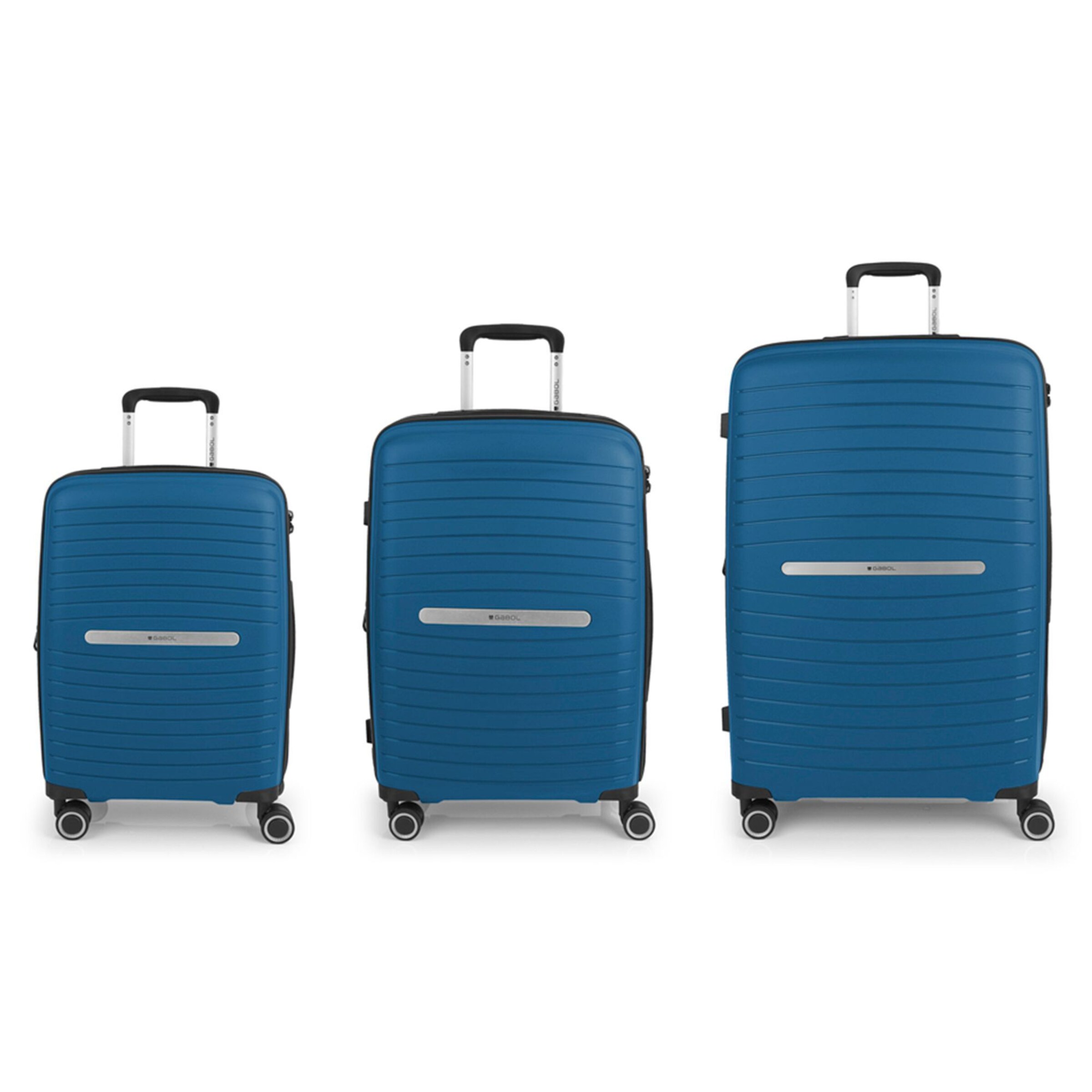 Gabol Suitcase Set 'Shinyuu' in Blue: front