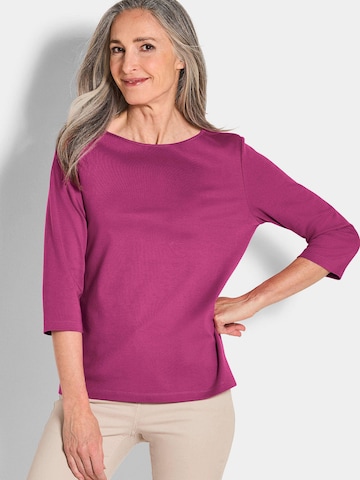 Goldner Shirt in Lila: Vorderseite