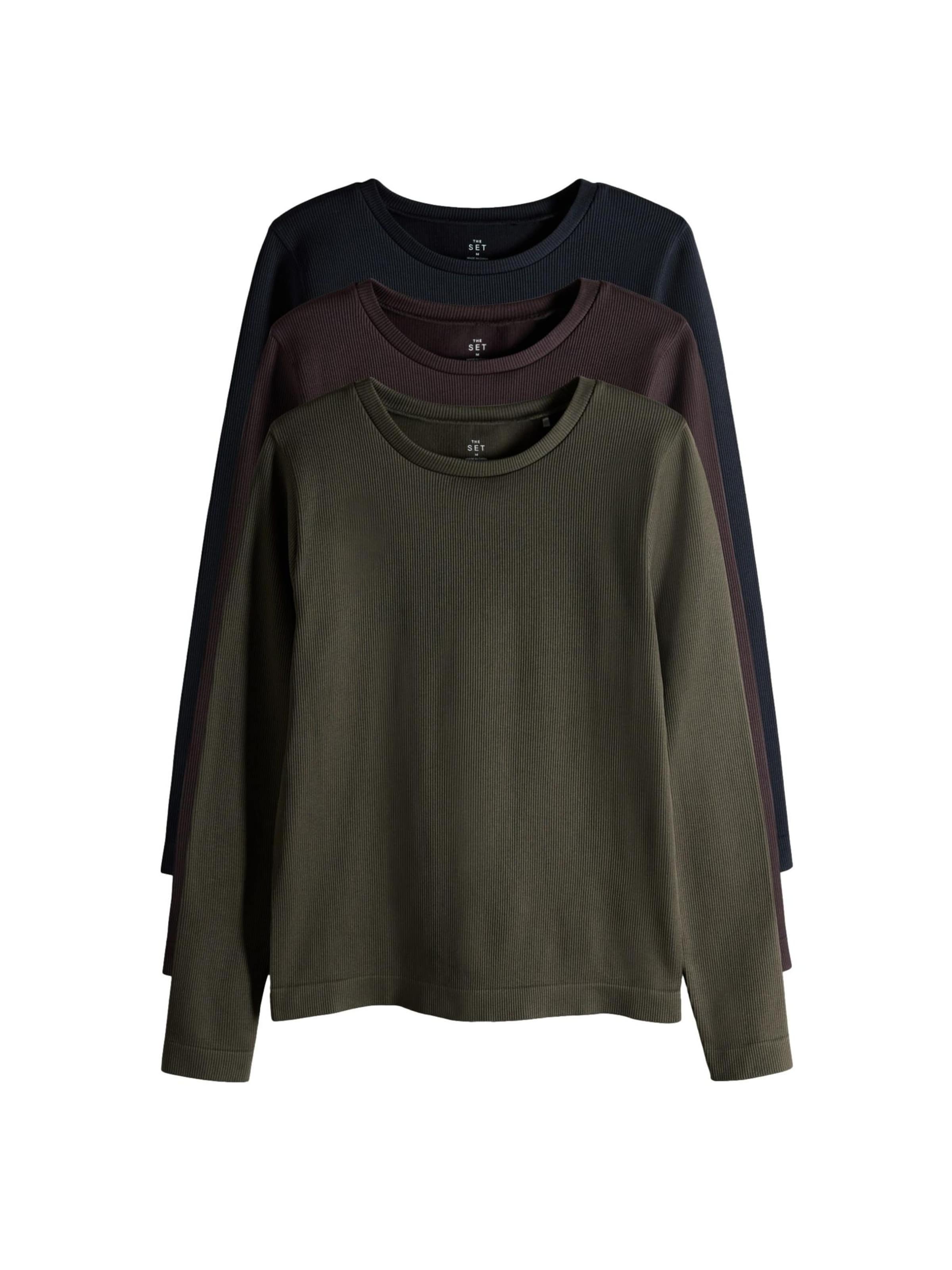 brūns The Set T-Krekls: no priekšpuses