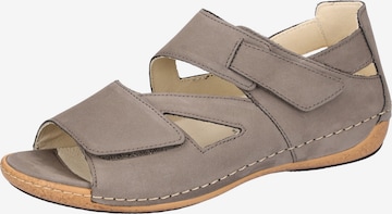 WALDLÄUFER Sandale 'Heliett' in Grau: Vorderseite