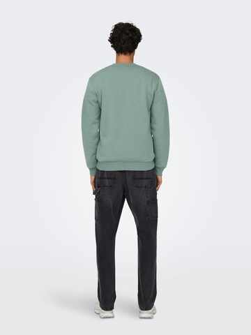 Only & Sons Regular Fit Sweatshirt 'ONSCeres' in Grün