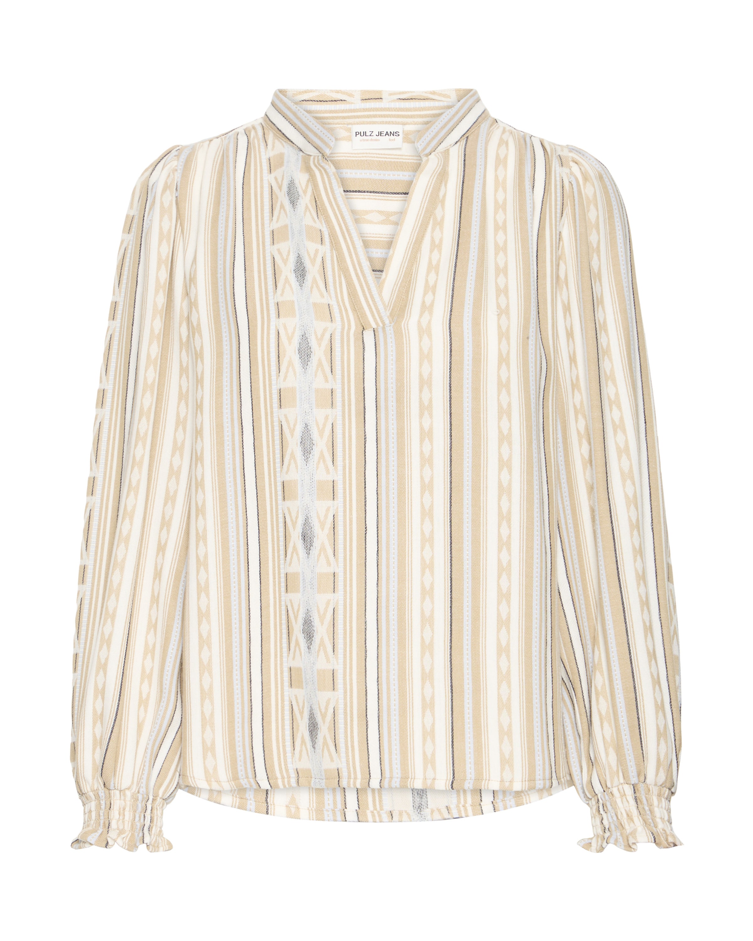 Pulz Bluse 'ALEXIS' i beige: forside