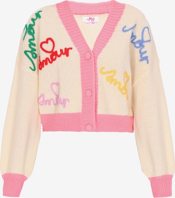 MYMO Вязаная кофта оверсайз 'Young Fashion' в Бежевый: спереди