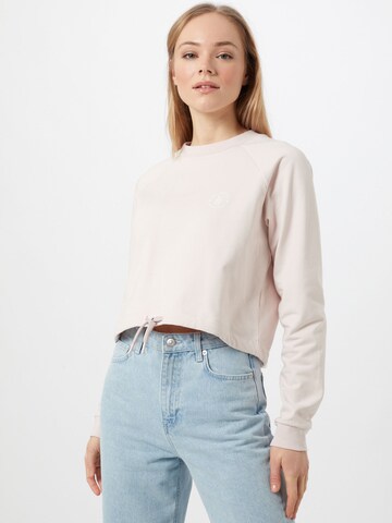 ABOUT YOU x GNTM Sweatshirt 'Xenia' in Pink: front