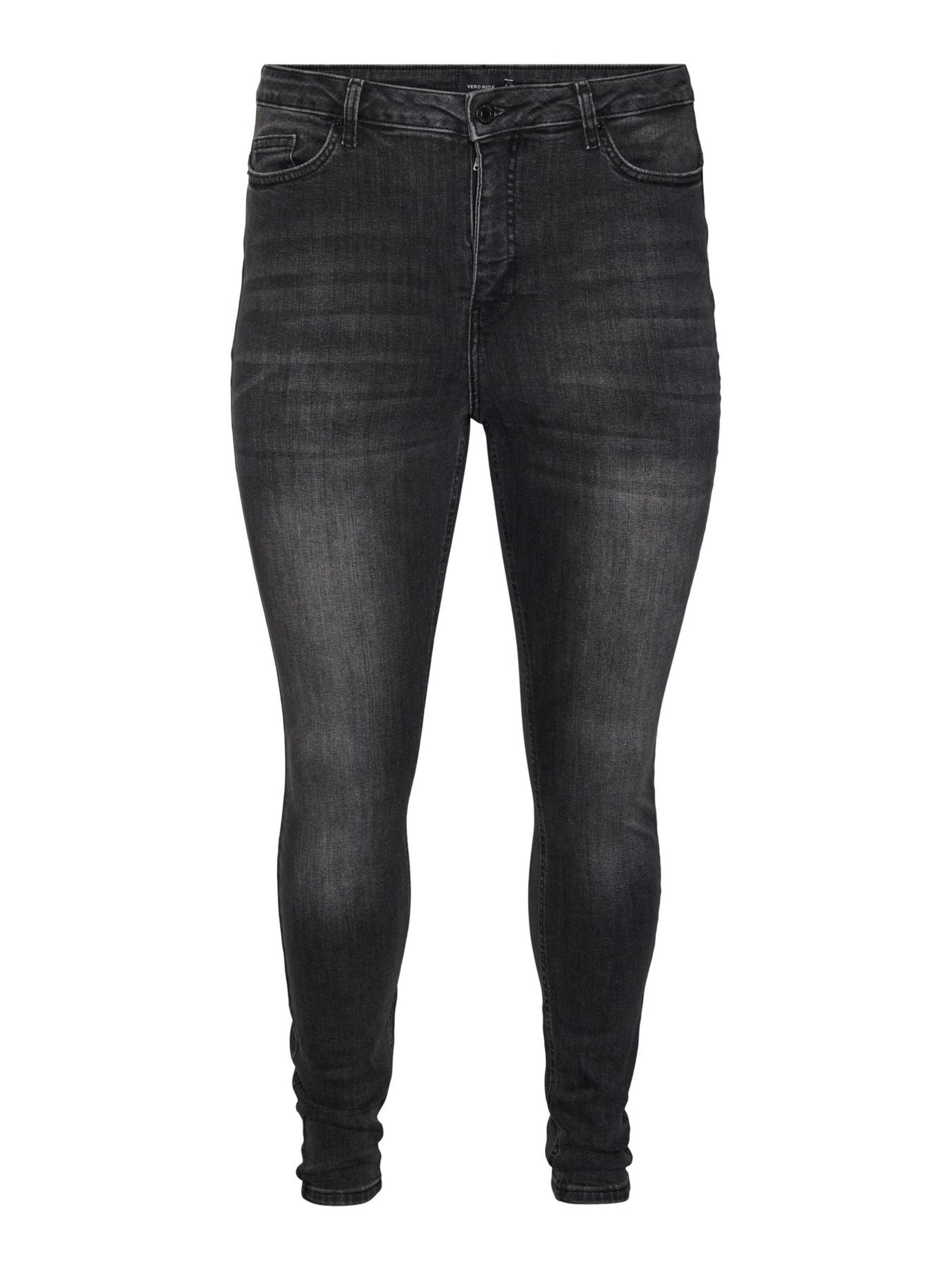 Vero Moda Curve Jeans‌‌‌‌‌‌ in Schwarz: Vorderseite