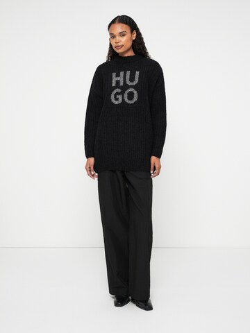 HUGO Svetr 'Sloguis' – černá