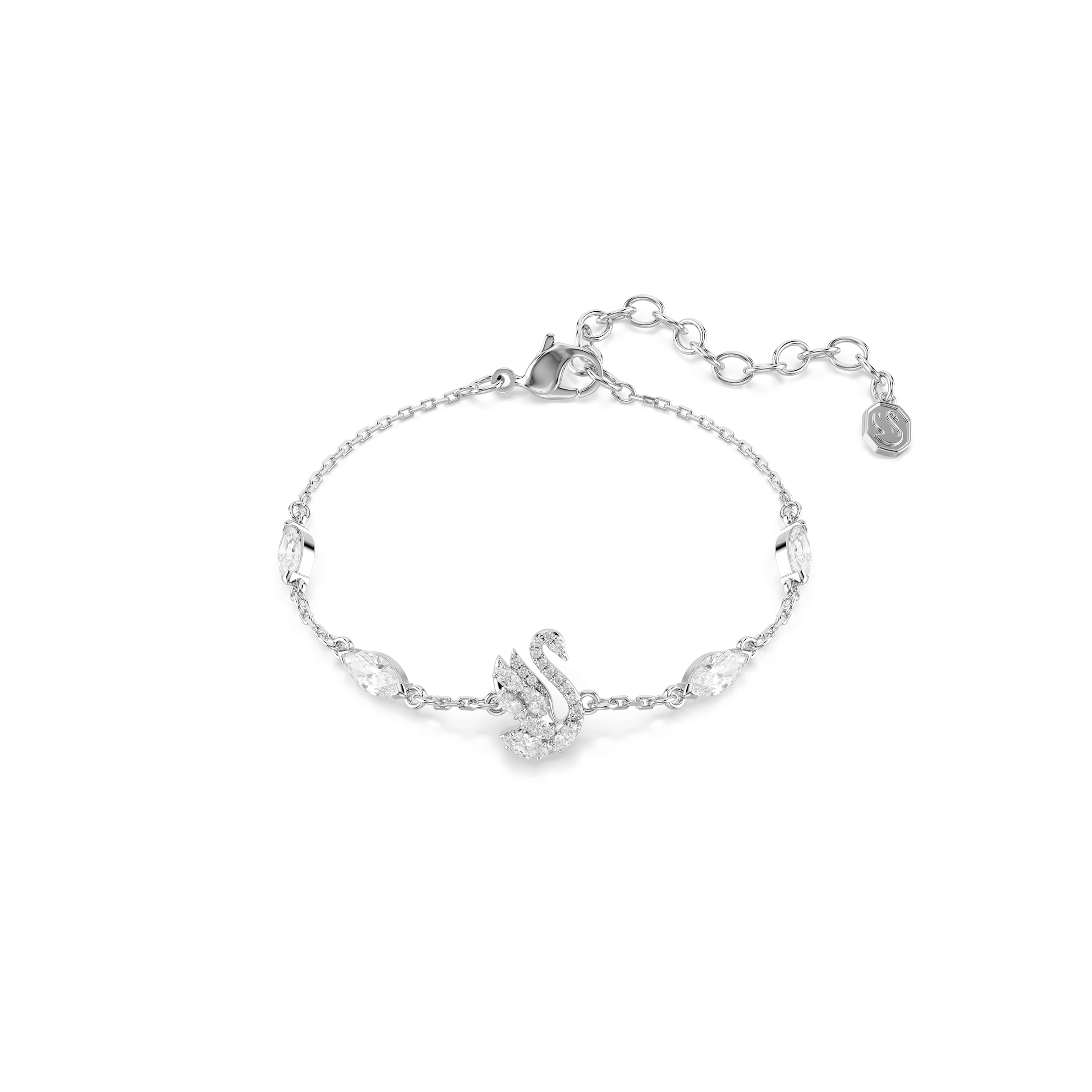 Swarovski Armband 'SWAN' in Silber: Vorderseite