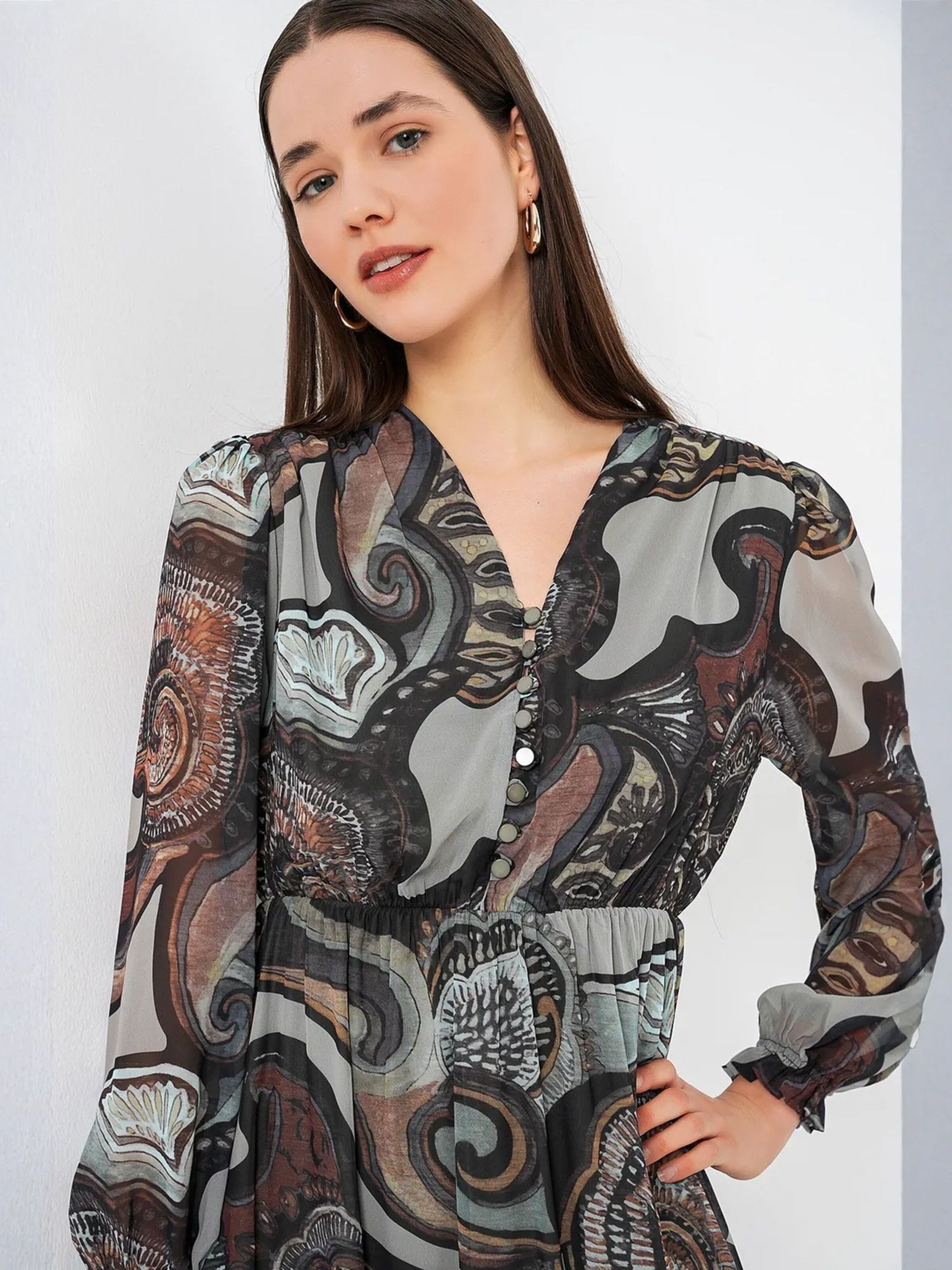 Bigdart Dress in Mixed colors