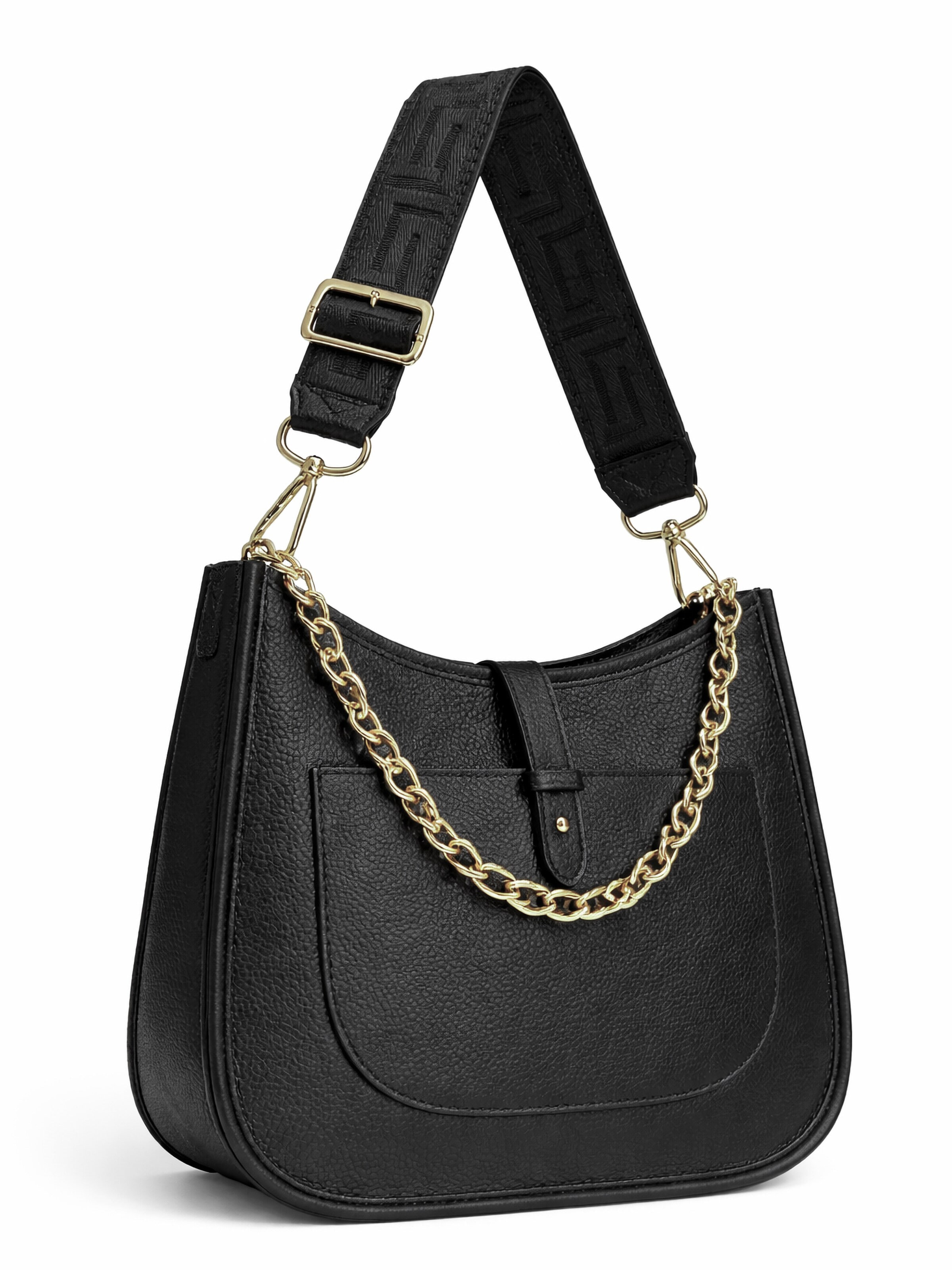COLLEZIONE ALESSANDRO Shoulder Bag 'München' in Black: front