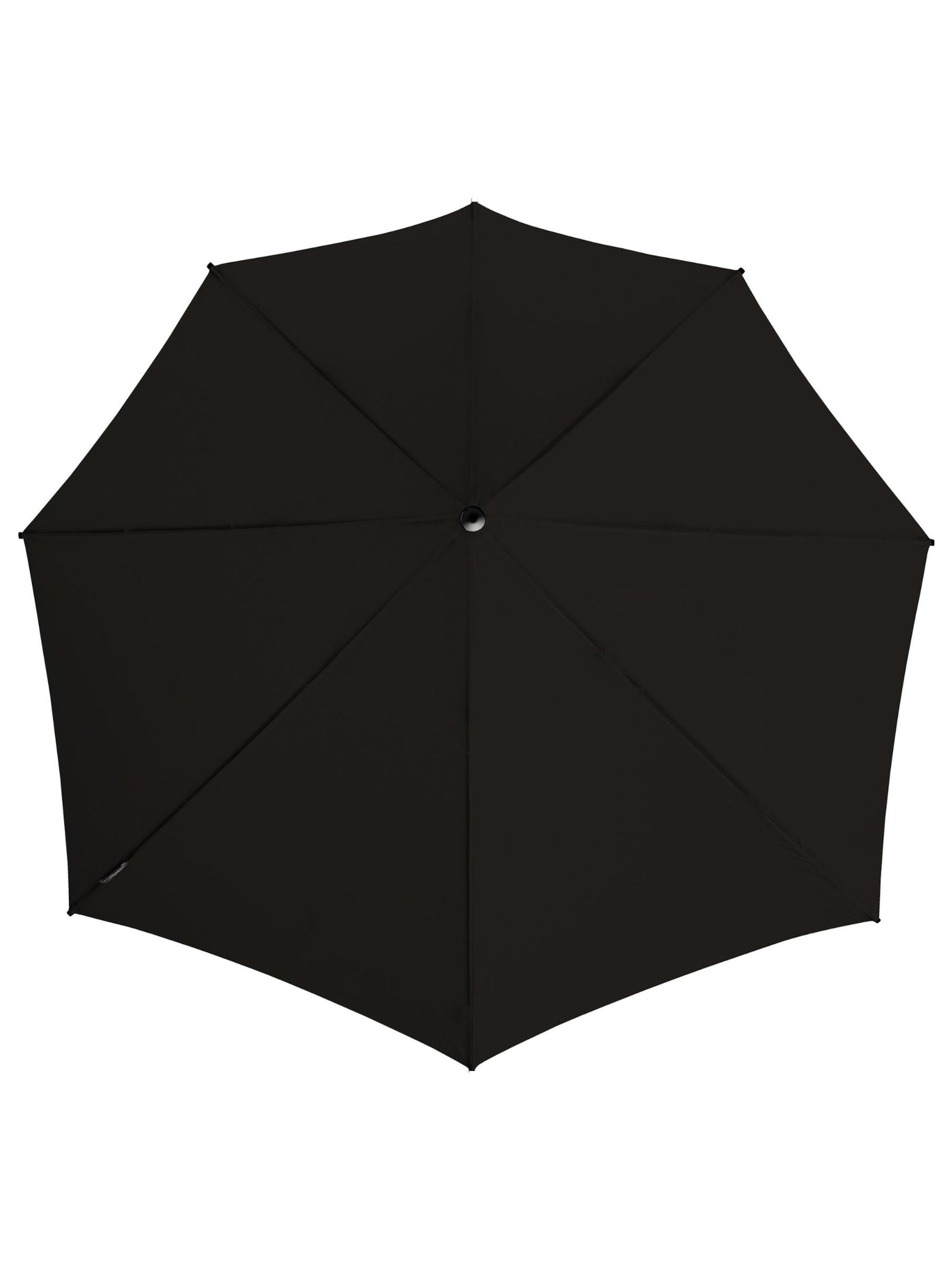 Maxte Umbrella 'Regenschirm - Aerodynamischer Sturmschirm - Manuelle Öffnung - Winddicht - 92 cm - Schwarz' in Black: front