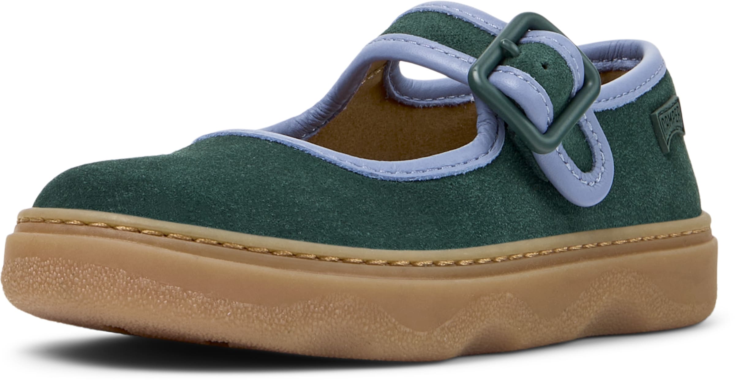 Ballerina 'Kiddo' di CAMPER in verde: frontale