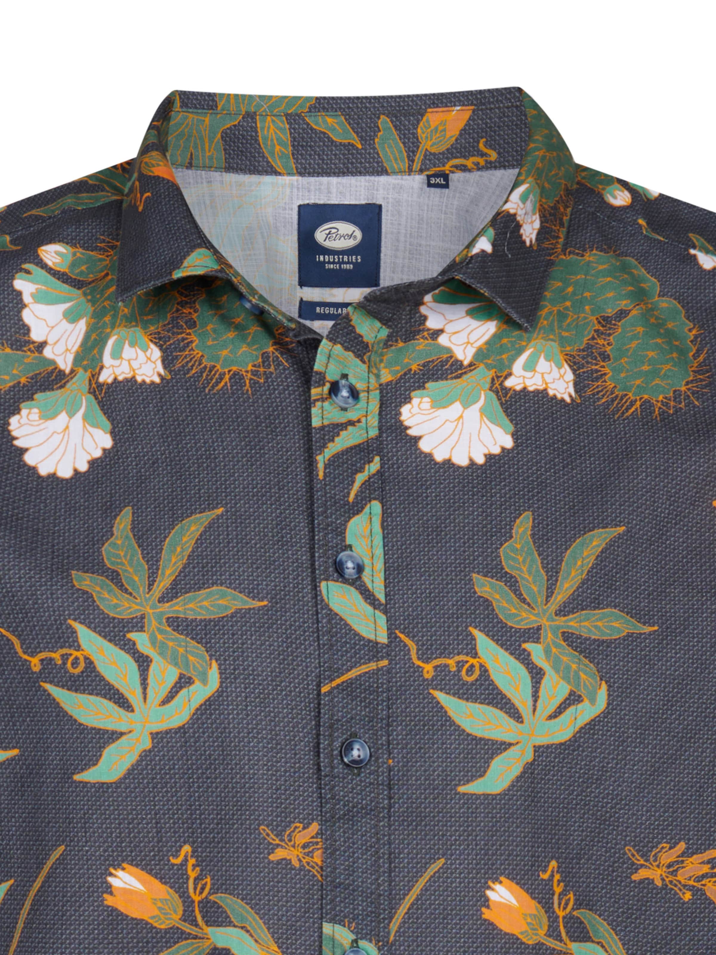 Coupe regular Chemise Petrol Industries en noir