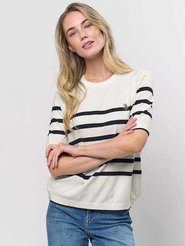 U.S. POLO ASSN. Svetr ' Maiken Short ' – bílá: přední strana