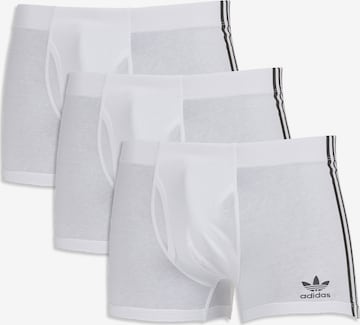 ADIDAS ORIGINALS Boxer shorts ' Flex Cotton ' in White: front