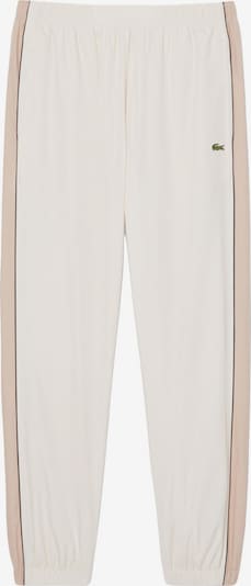 LACOSTE Jogginghose in S in beige / weiß, Produktansicht