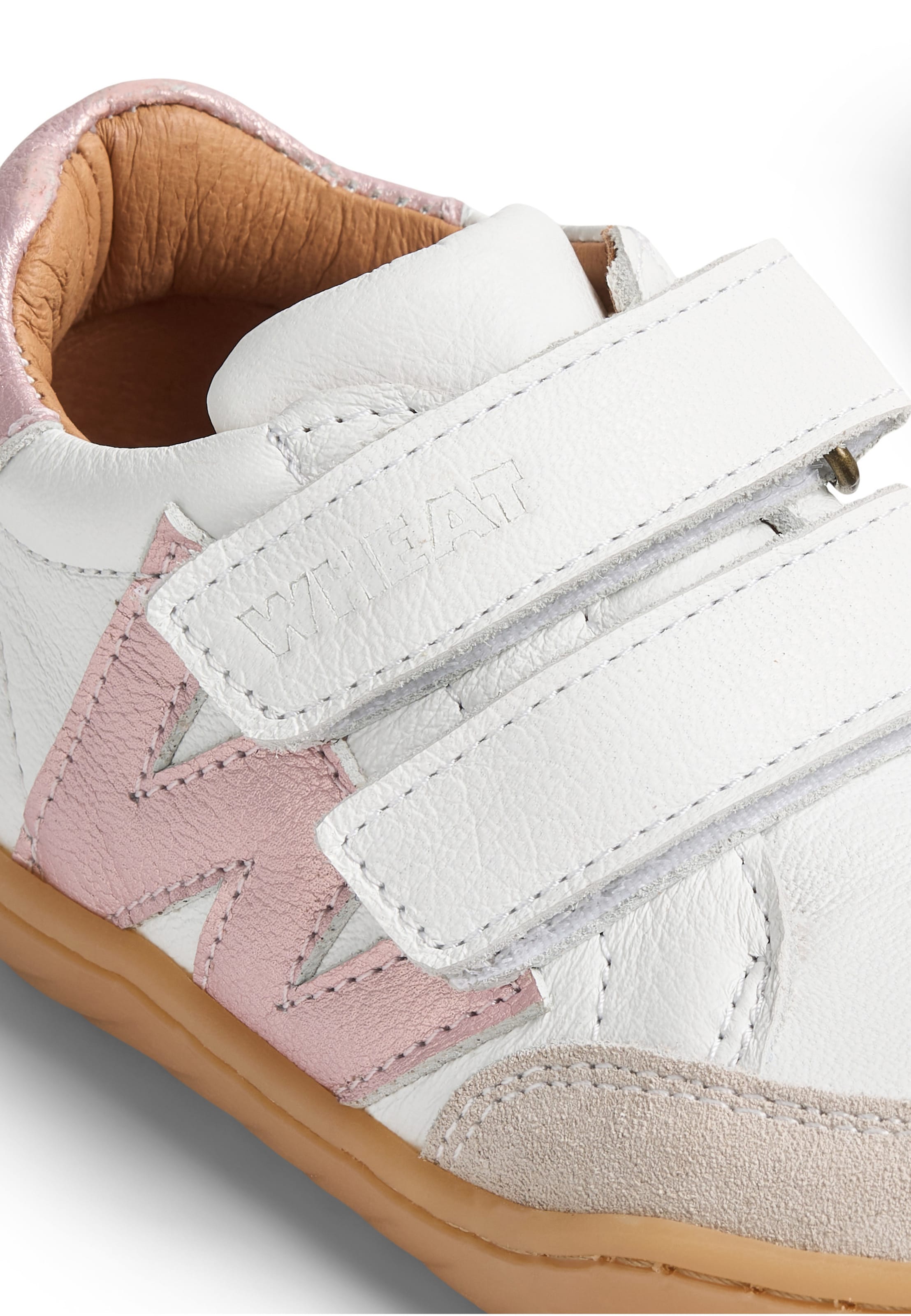 Baskets 'Barres' WHEAT en blanc