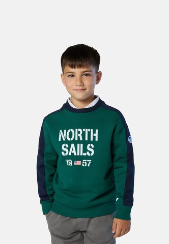 North Sails Sweatshirt in Grün: Vorderseite