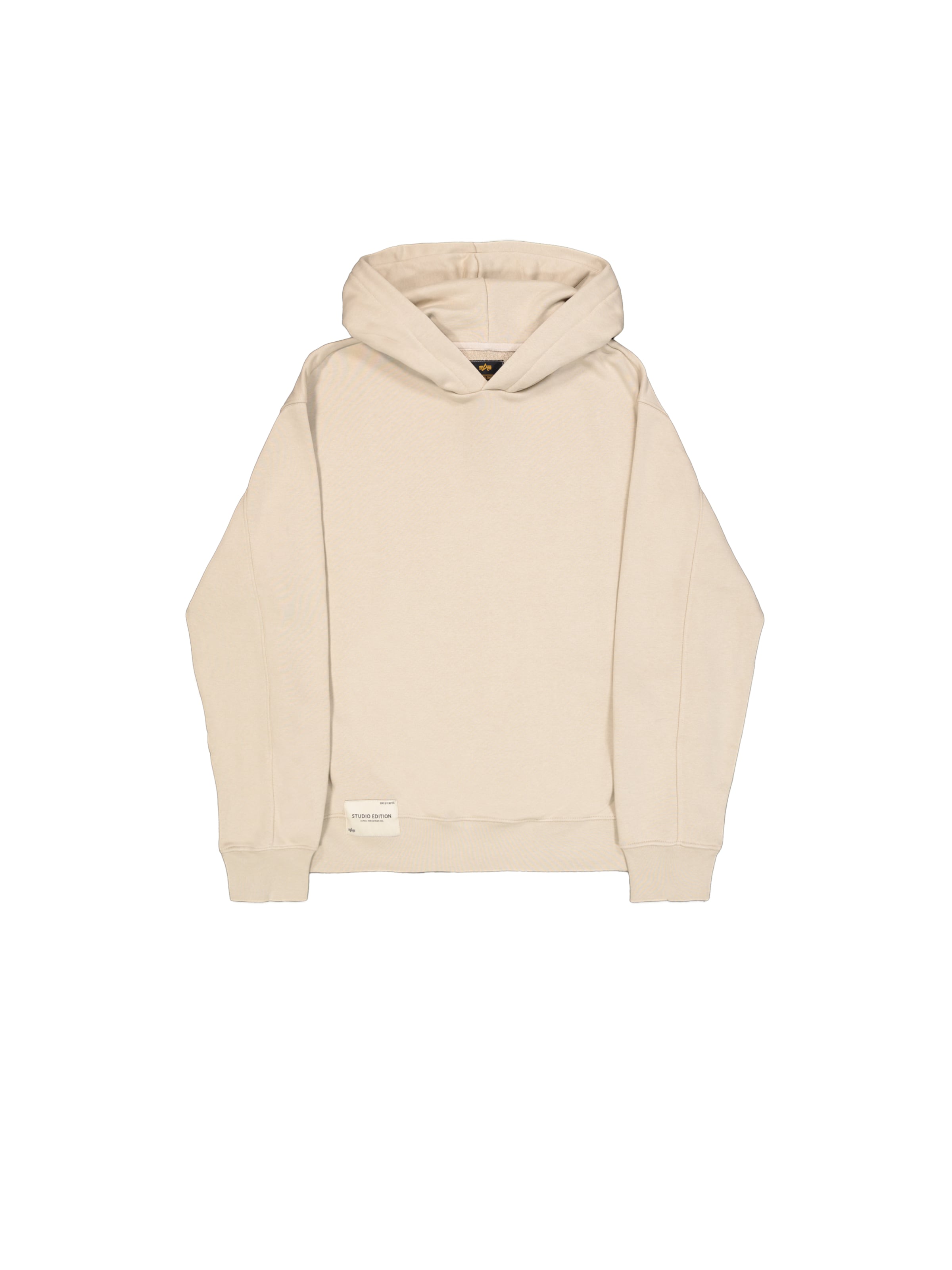 ALPHA INDUSTRIES Hoodie 'Studio Edition' in Beige: Vorderseite