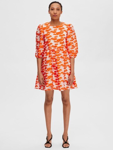 SELECTED FEMME Obleka | oranžna barva