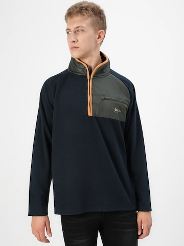 Denim Project Between-season jacket ' DP Combined Half Zip ' in Blue