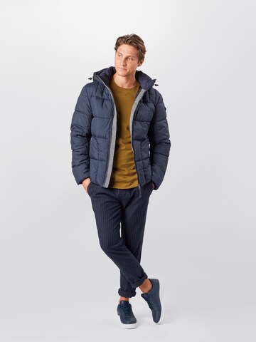 Coupe regular Veste d’hiver TOM TAILOR en bleu