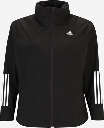 ADIDAS SPORTSWEAR Outdoorová bunda 'Bsc 3-Stripes Rain.Rdy ' – černá: přední strana