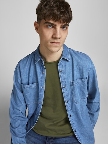 žalia JACK & JONES Marškinėliai 'Basher'