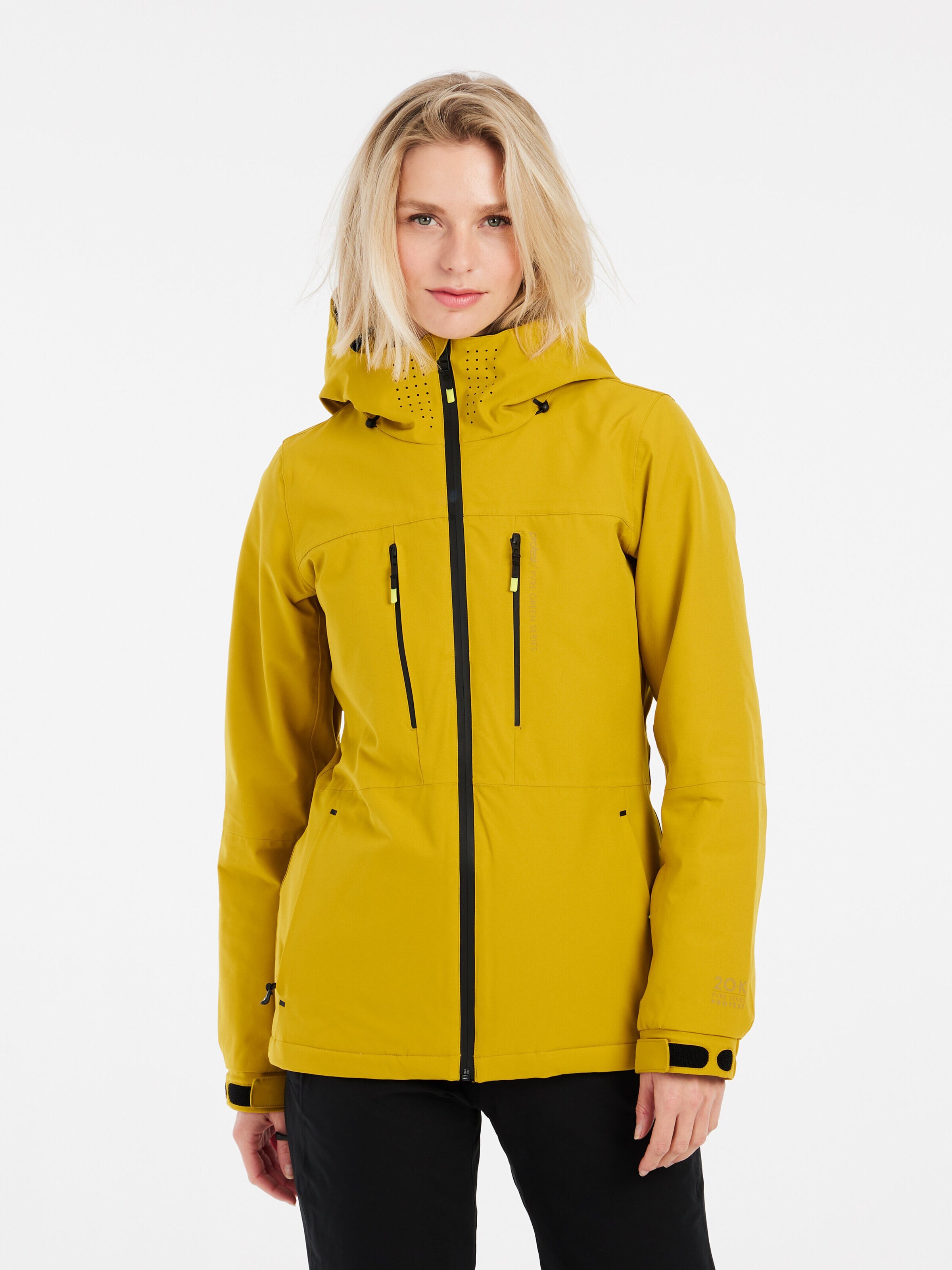PROTEST Athletic Jacket 'PRTBEVERLY' in Green: front