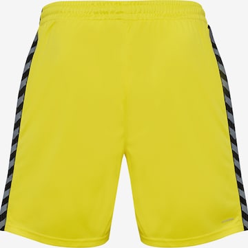 Regular Pantalon de sport 'AUTHENTIC' Hummel en jaune