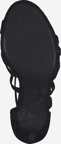 TAMARIS Sandały z rzemykami w kolorze czarny