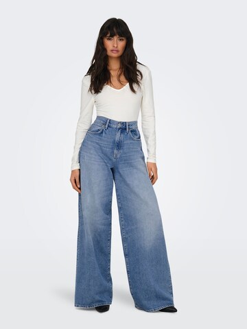 ONLY Wide Leg Jeans 'SONIC' i blå