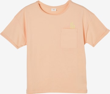 T-Shirt s.Oliver en orange : devant