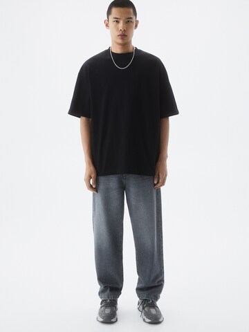 Pull&Bear Loosefit Jeans in Grijs