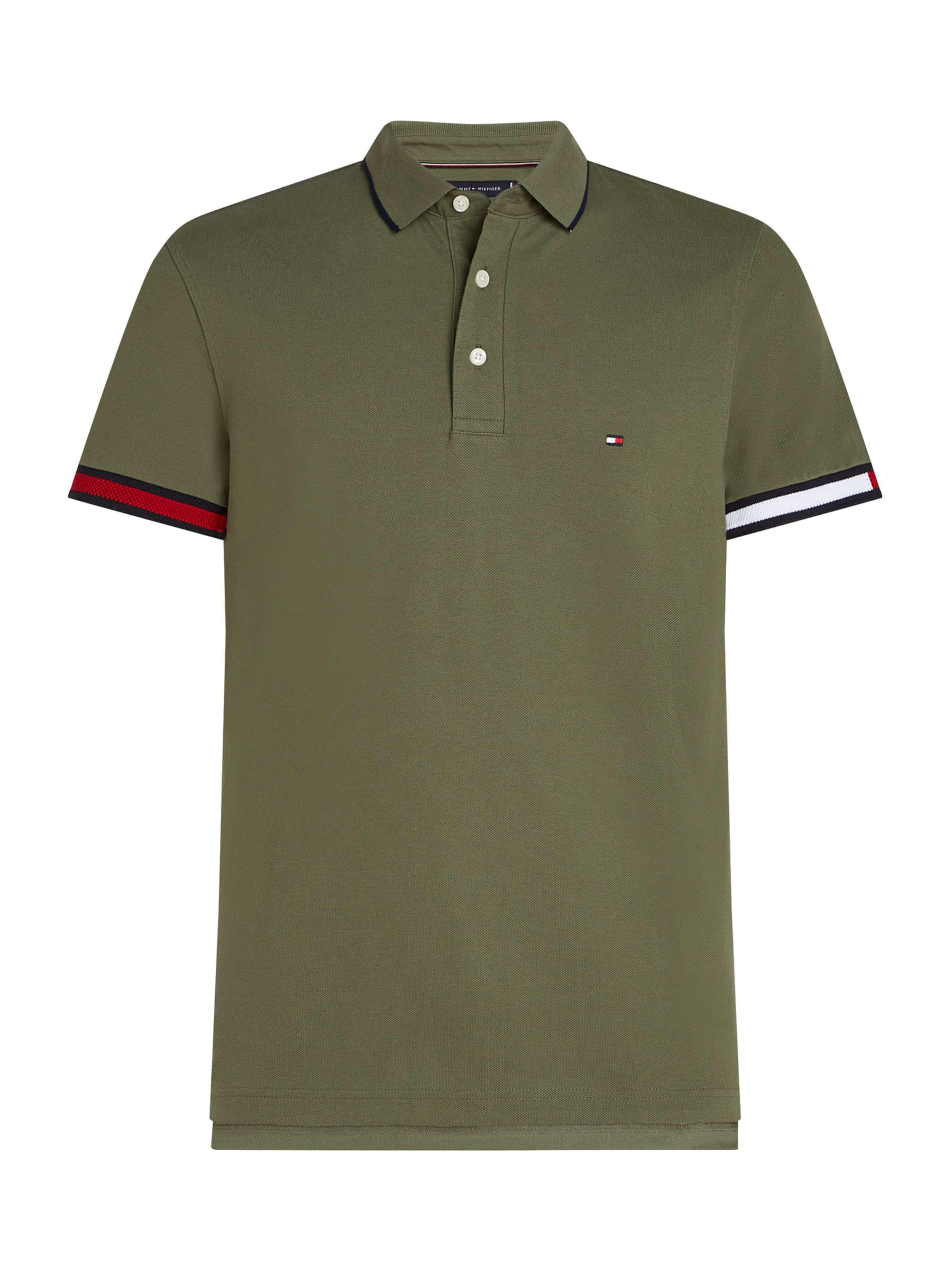 TOMMY HILFIGER Tričko - Zelená: predná strana