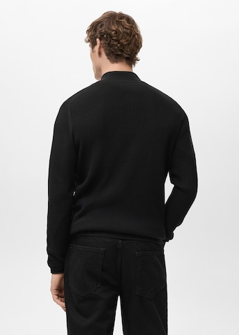 MANGO MAN Pullover 'Antiguap' in Schwarz