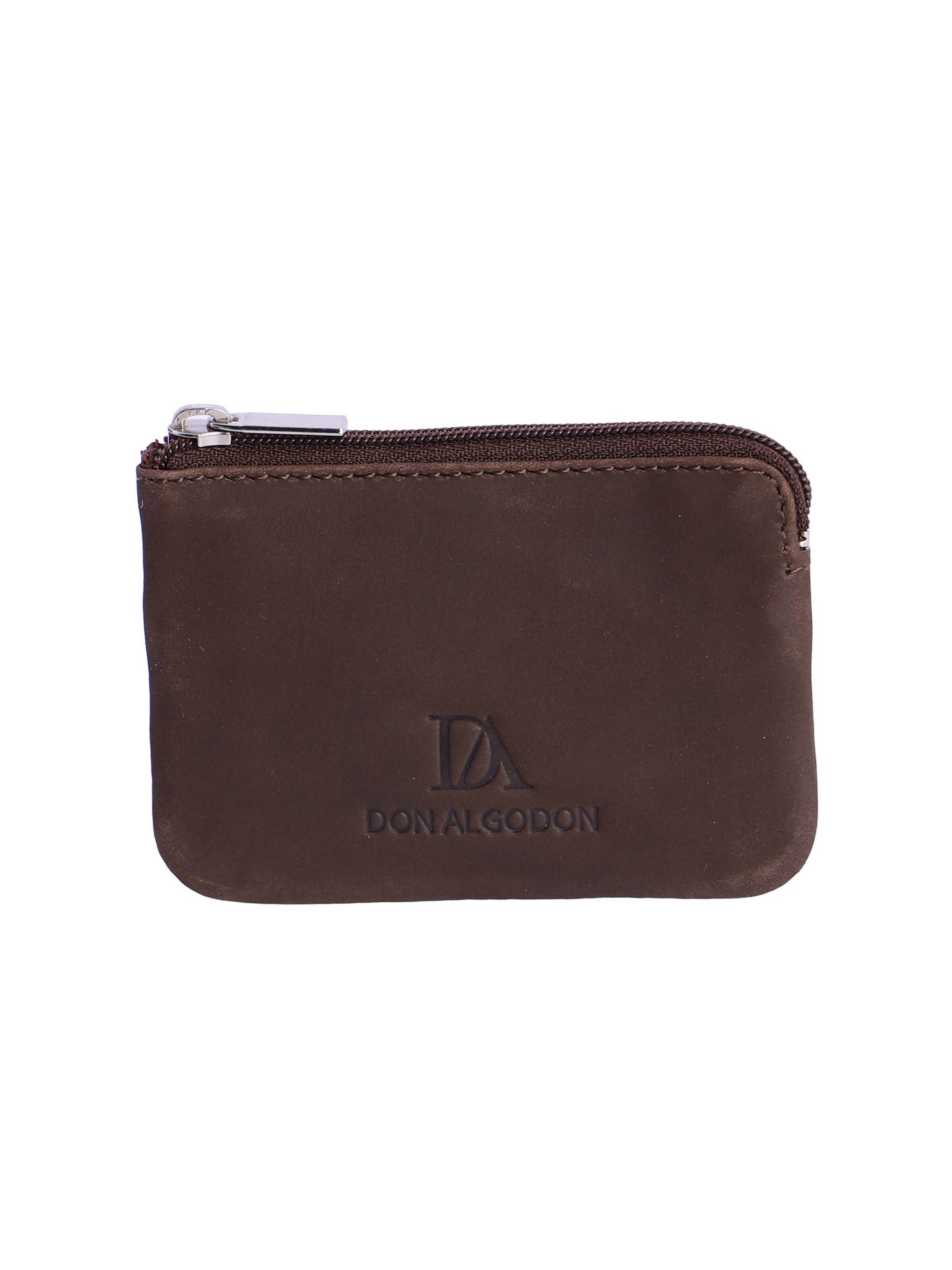 Don Algodon - Cartera 'Monedero para hombre Bruno de piel con protección RFID' en marrón: frente