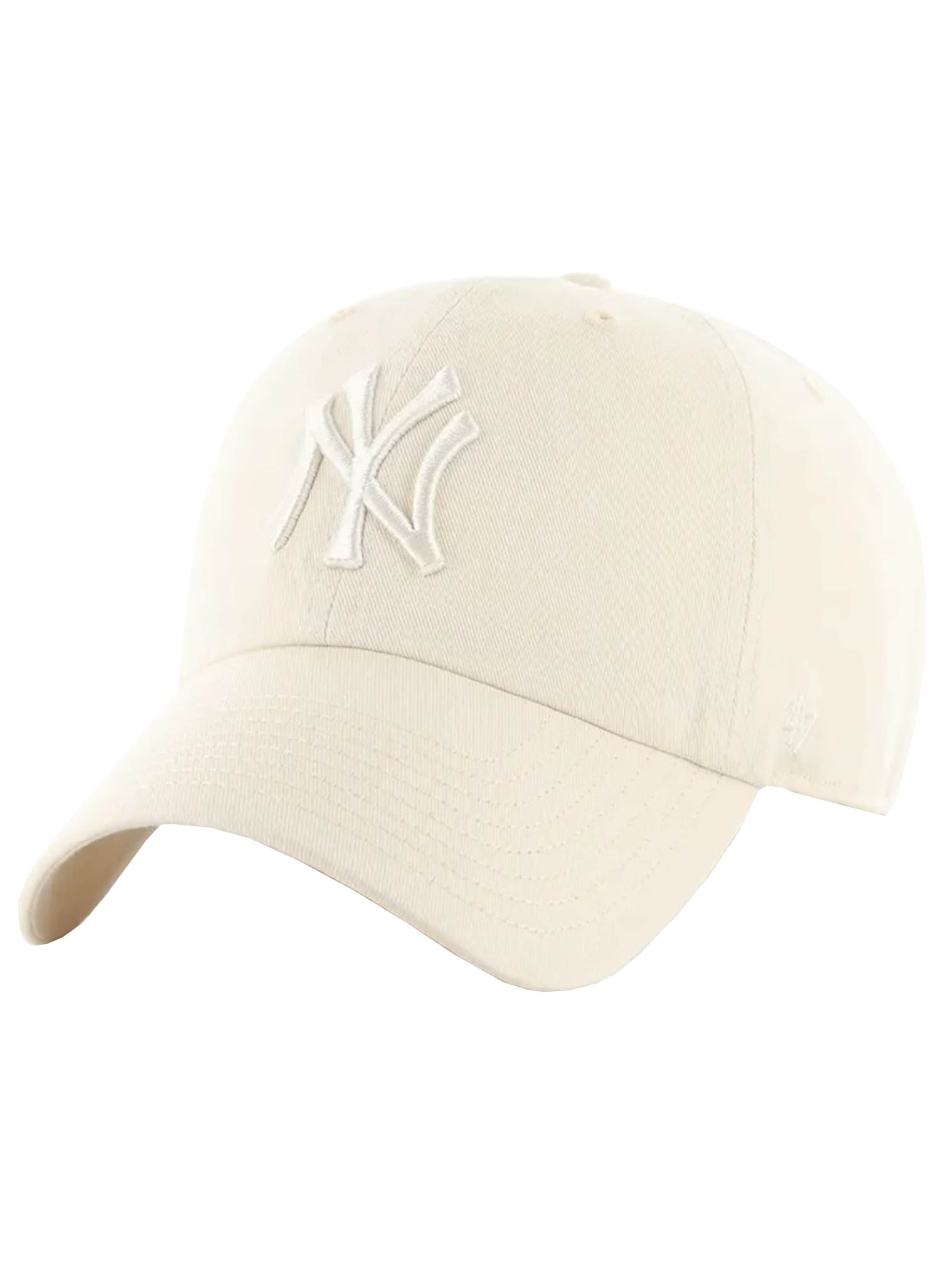 47 Pet '47 Brand New York Yankees MLB Clean Up Cap' in Beige: voorkant