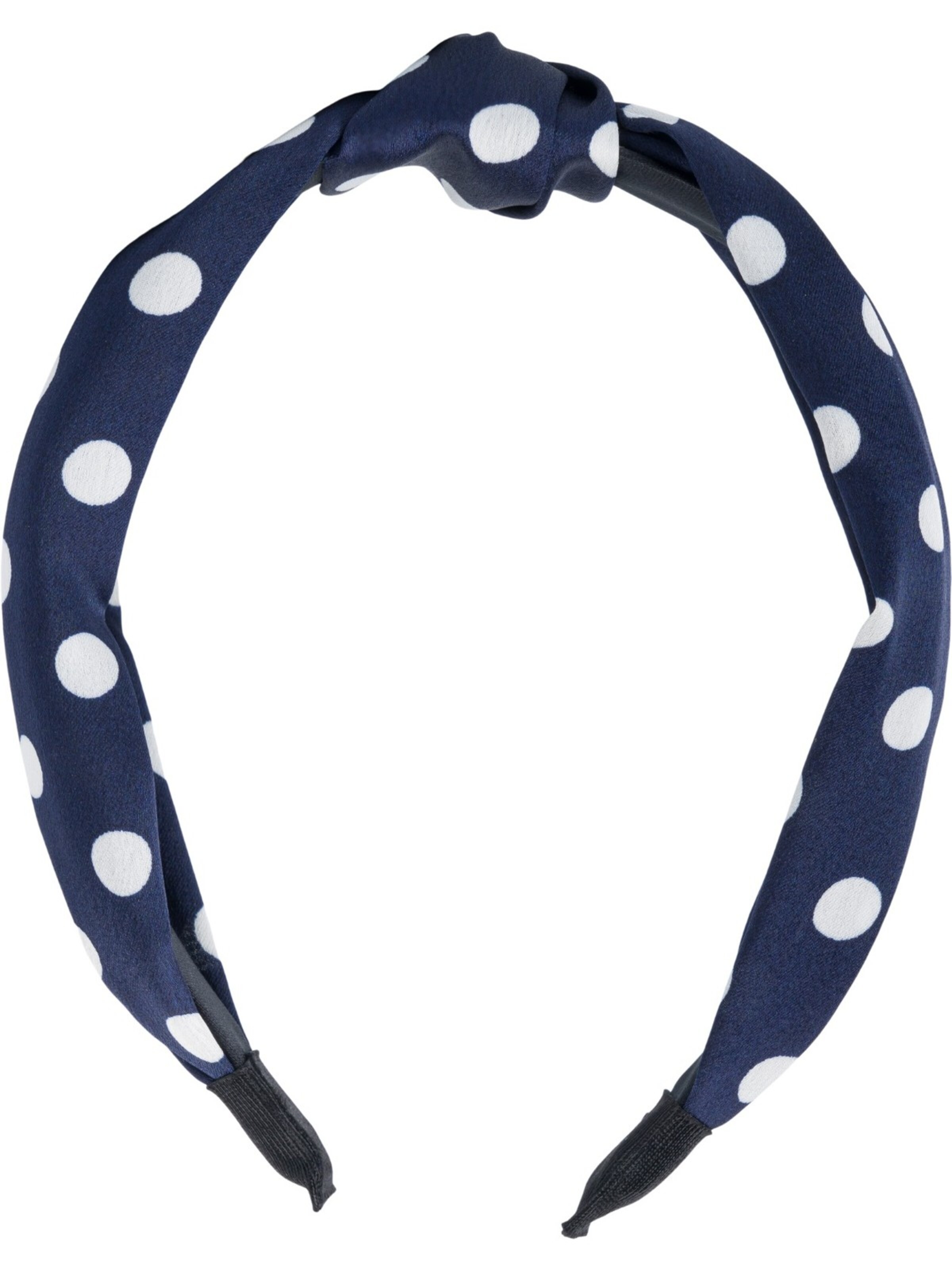 styleBREAKER Haarschmuck 'Haarreif gepunktet mit Knoten Rockabilly'‌‌‌‌‌ in Blau