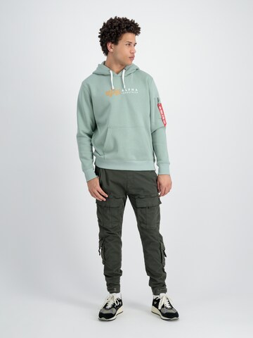 ALPHA INDUSTRIES Mikina - Zelená