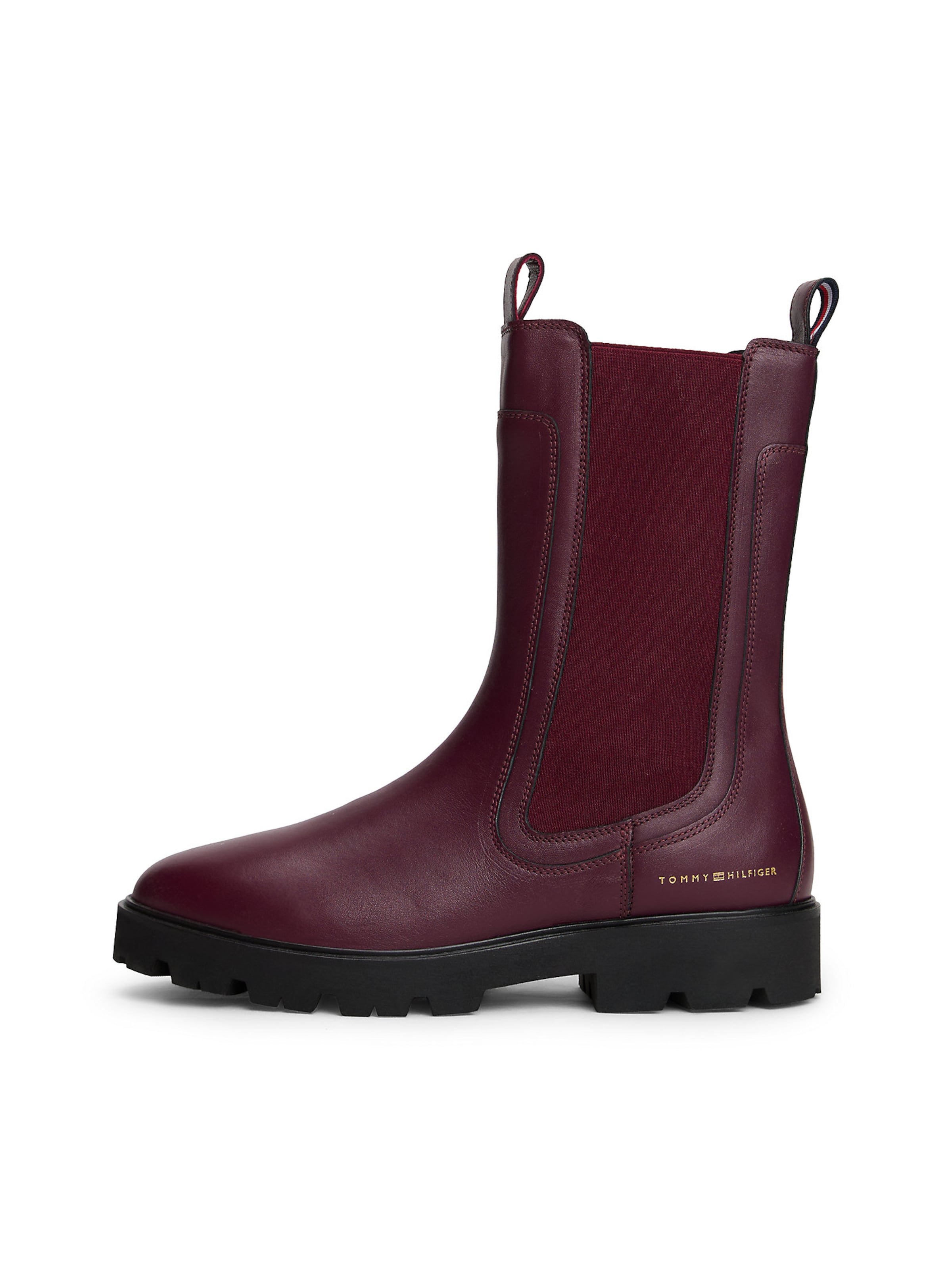 TOMMY HILFIGER Chelsea boots in Red: front