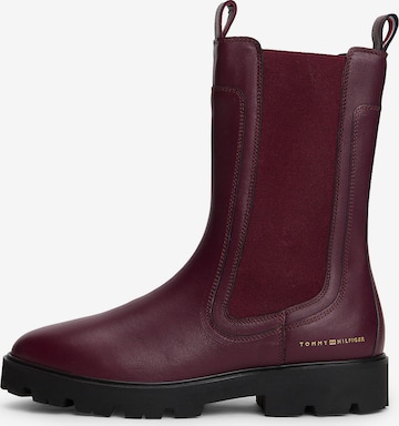 TOMMY HILFIGER Chelsea boots in Red: front
