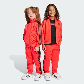 ADIDAS ORIGINALS Sweat suit 'Adicolor Firebird' in Red