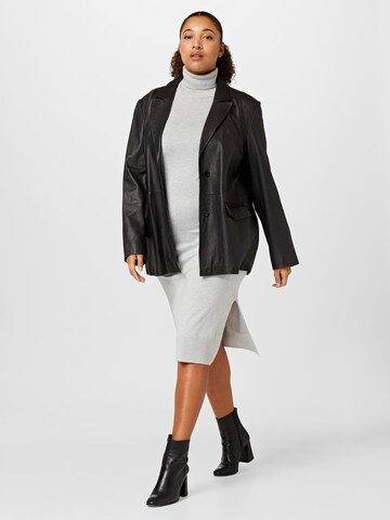 Dorothy Perkins Curve Gebreide jurk in Grijs