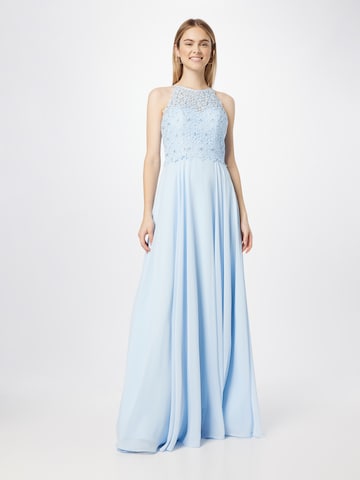 Robe de soirée LUXUAR en bleu : devant