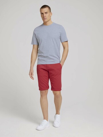 TOM TAILOR Slimfit Chino in Rood