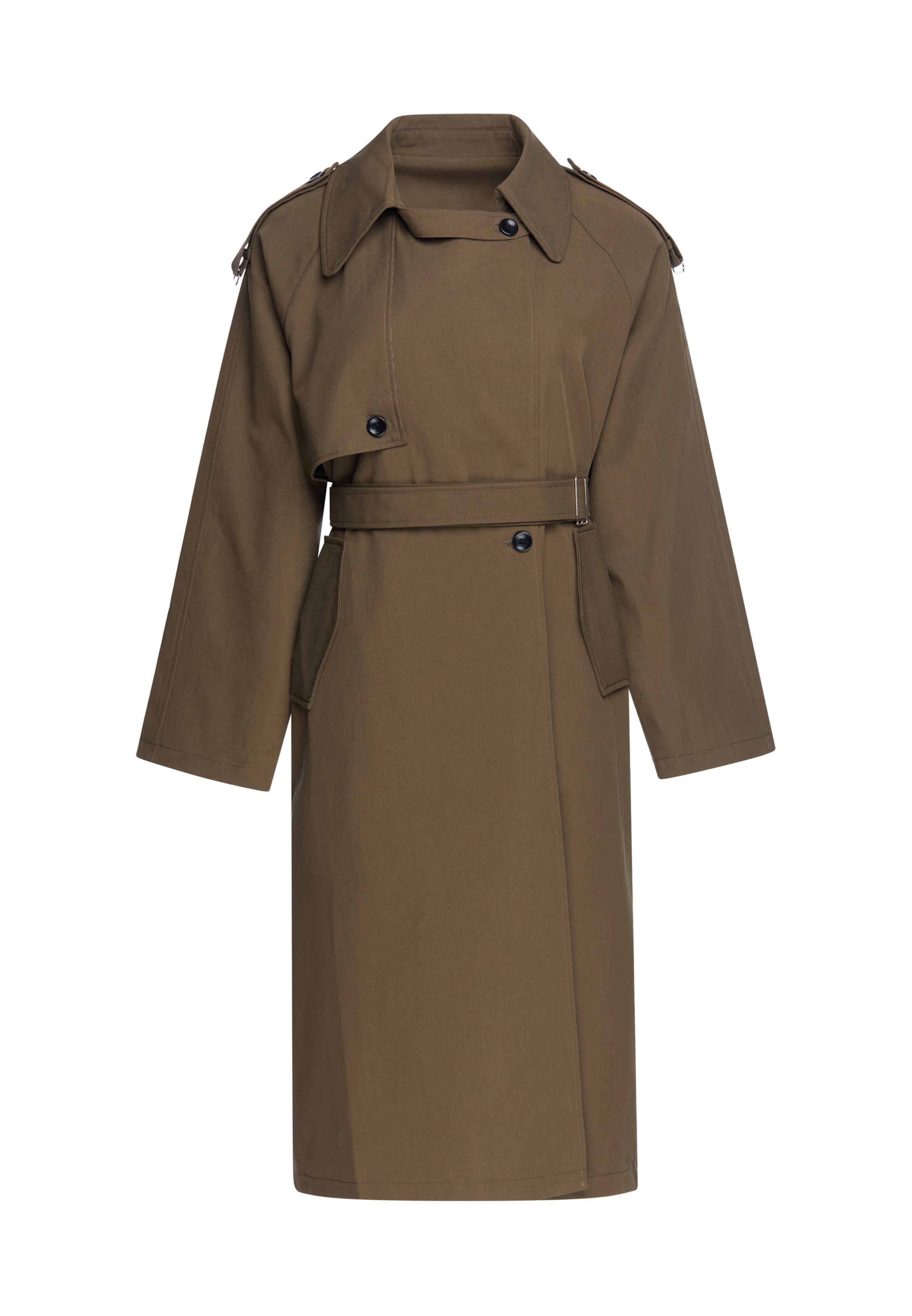 Manteau mi-saison usha BLACK LABEL en marron : devant